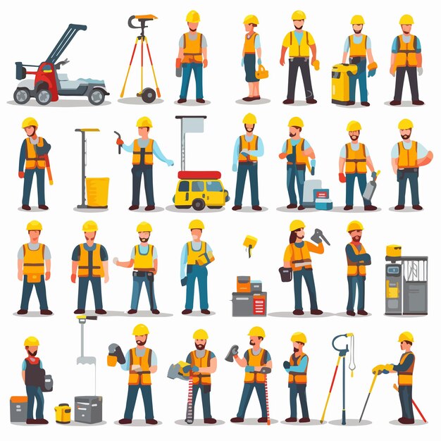 Operai edili specializzati mentre realizzano un muro in mattoni